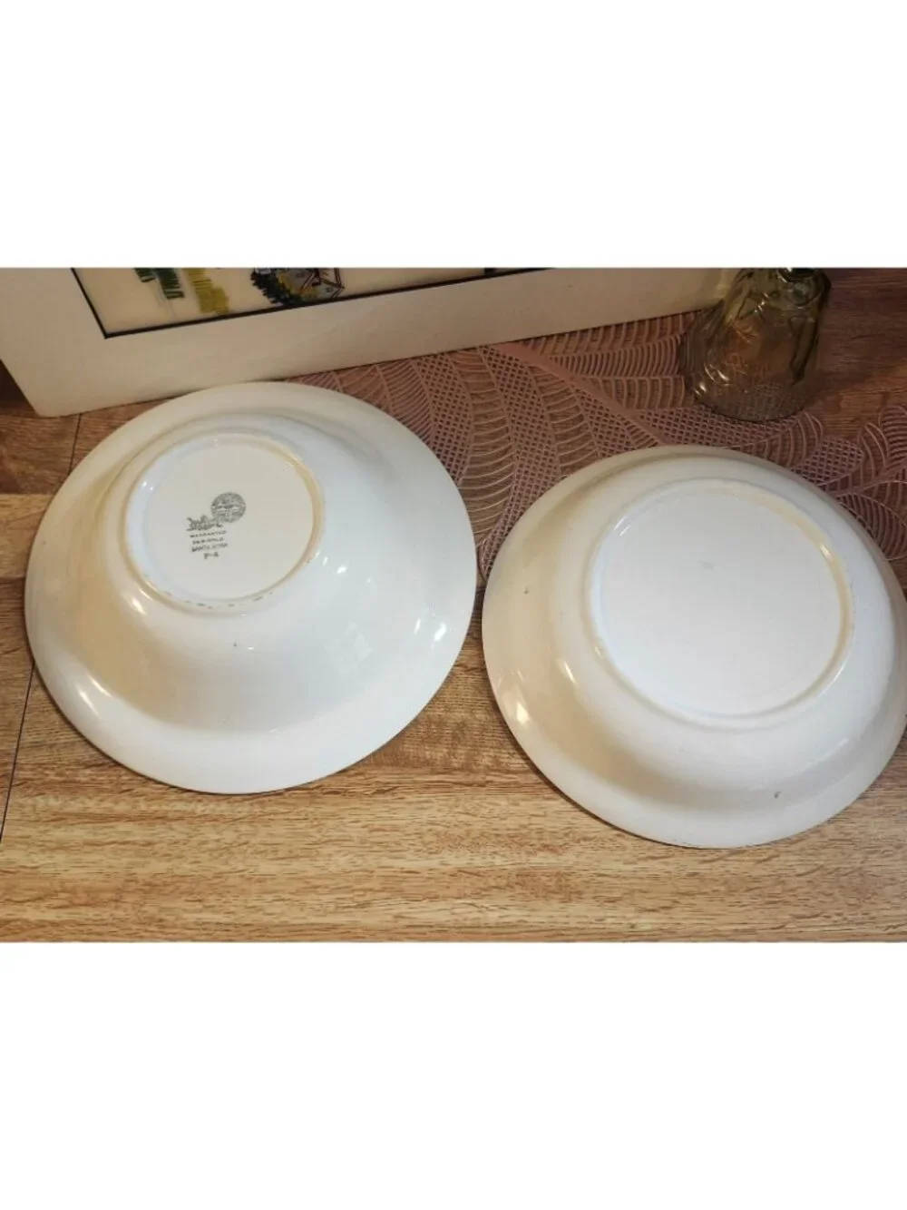 Vintage Royal China Santa Rosa Serving Bowls Warranted 22K Gold Trim Floral